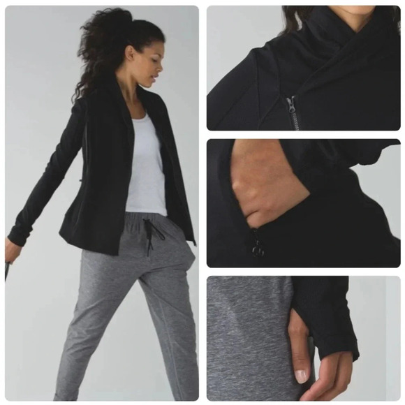 Lululemon Bhakti Yoga Jacket in Black Size 2 - Picture 2 of 16